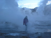 Geysers Tatio Volcano - Trip to Atacama and La Quebrada de Humahuaca hiking with Patagonia Adventure Trip at North of Chile and Argentina